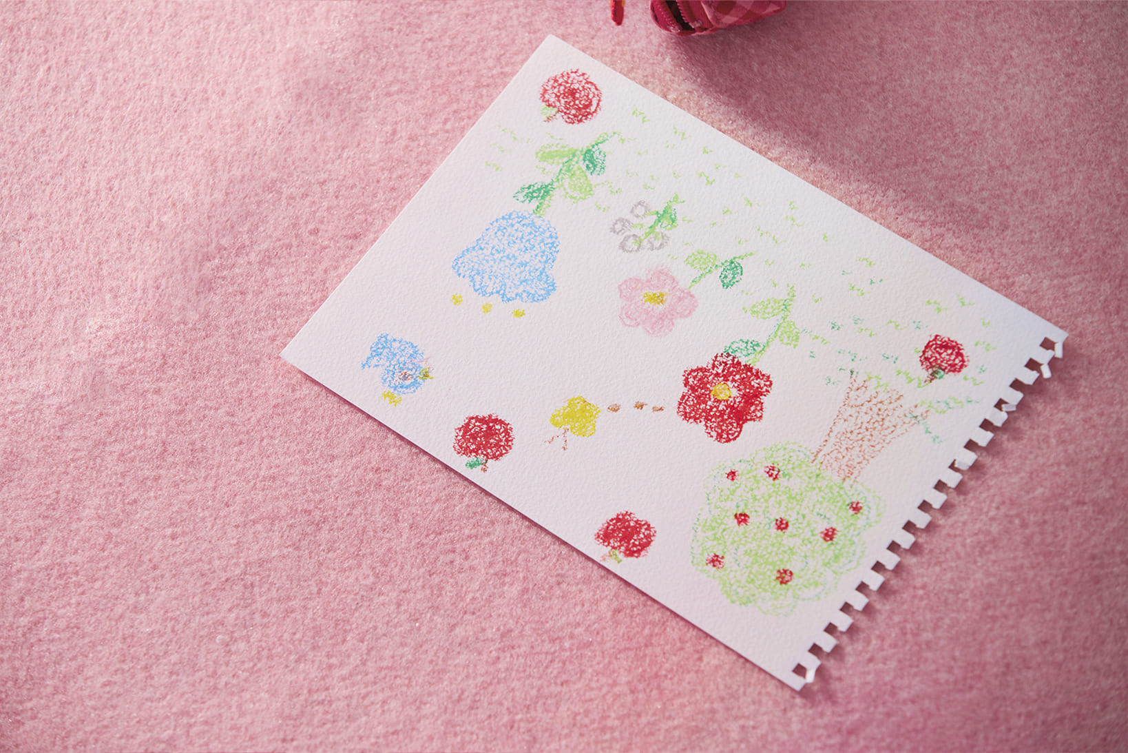 クレヨンで描いた作品