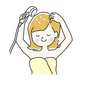 しっかりとすすぐ